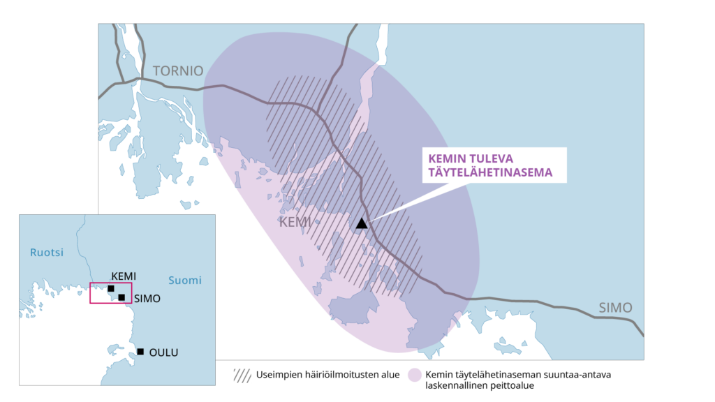 Kemin alueen tv-näkyvyyteen tulossa parannuksia – kotitalouksien antennit tulee mahdollisesti suunnata uudelleen